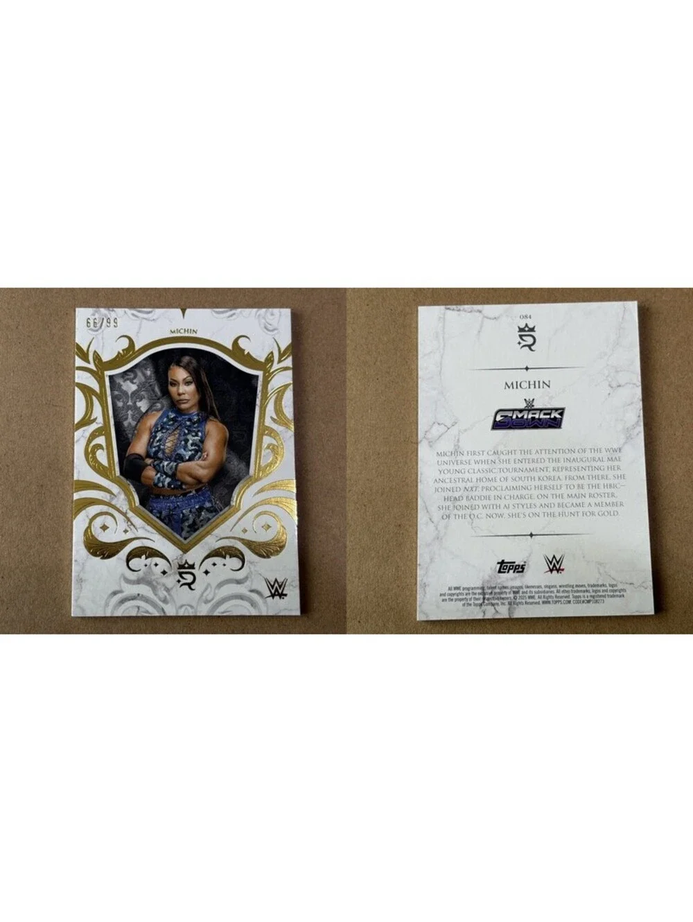 2025 Topps Royalty WWE Michin #84 #/99 SmackDown